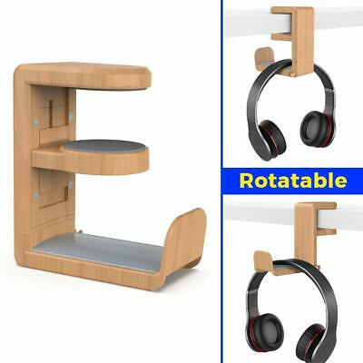 PC Gaming Headset Headphone Hook Holder Hanger Mount Headphones Stand with Ad...