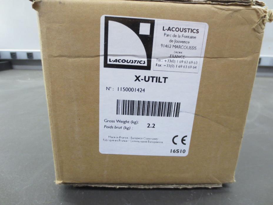 L-Acoustics X-UTILT U-Bracket wall mount for X series with tilt adjustment, NIB