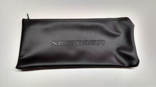 Black Leather Shure Mic Protective Storage Bags Pouches for Beta 87A 58A 57A
