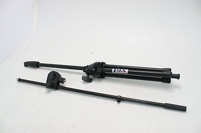 LyxPro TMS-1 Tripod Floor Stage Microphone Stand with Boom Arm Foldable Tilting