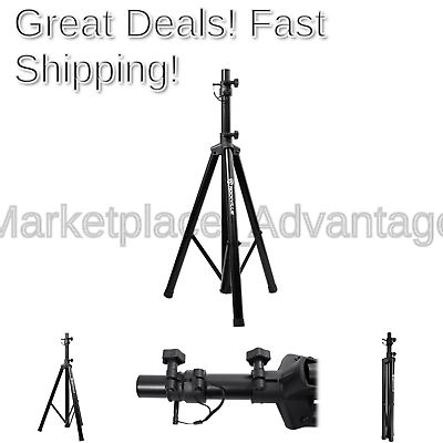 Rockville RVES05 Black Heavy Duty Tripod Pole-Mount DJ PA Speaker Stand