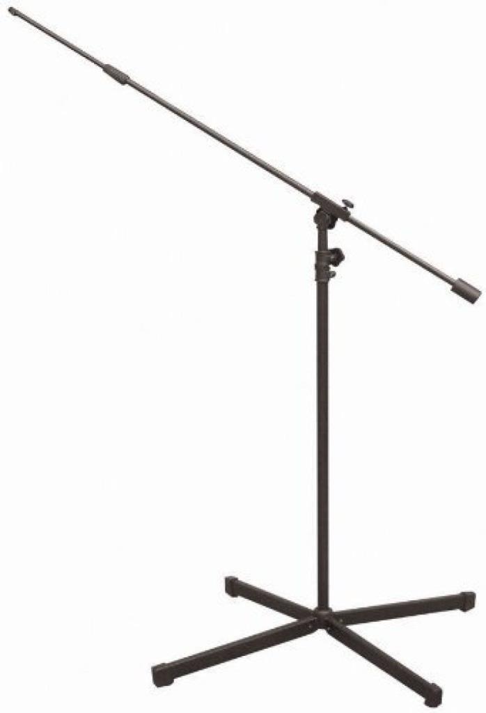 Stand Microphone Mic Boom Holder Arm Tripod Clip Studio Mount Adjustable Black