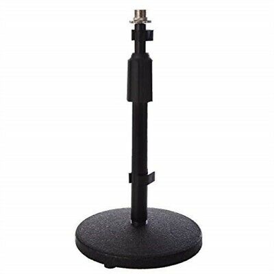 LyxPro DKS-1 Desktop Microphone Desk Stand, Adjustable Height, Weighted Base, 3