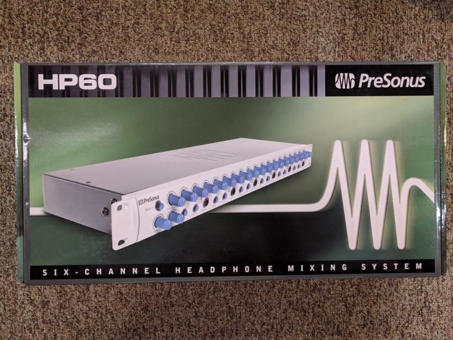 BRAND NEW - PreSonus HP60 (Six Channel) Headphone Mixing System