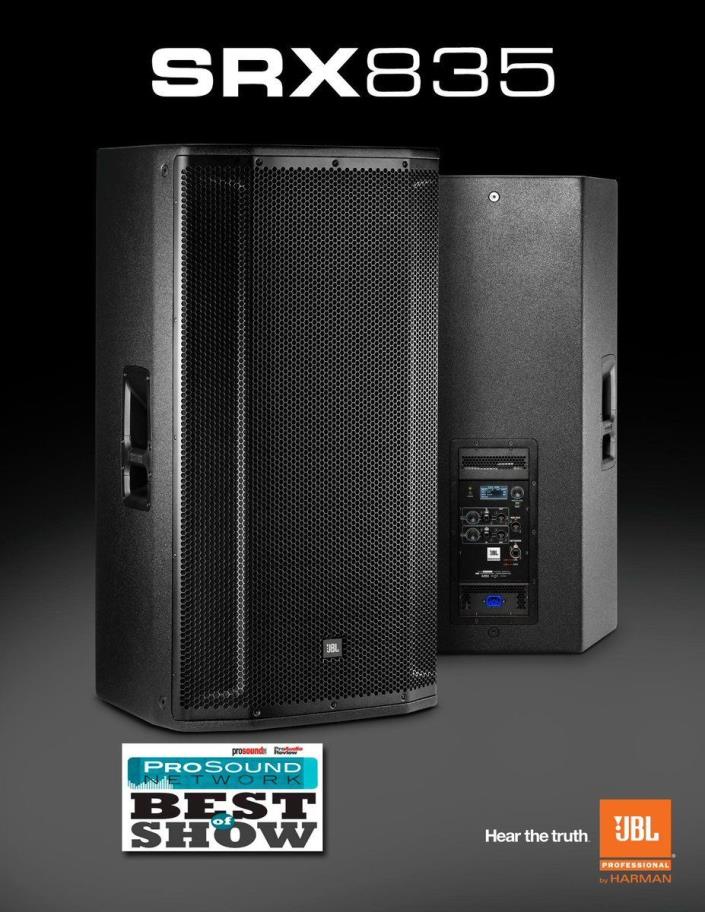 JBL SRX-800 SOUND SYSTEM --- SRX-835P --- SPB-818SP