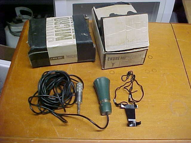 shure 420 commando harmonica microphone with extras and original box