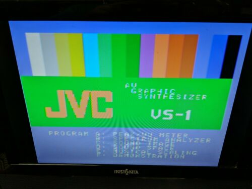 JVC VS-1 VS-1B AV Graphic Synthesizer Black RARE VTG Vintage RCA RS-232C