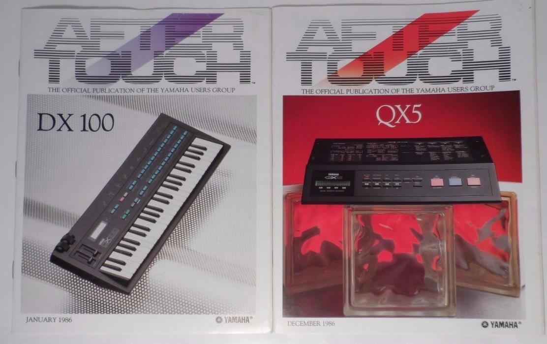 Vintage 1986 Yamaha - After Touch - Official Publication Yamaha Users Group x2
