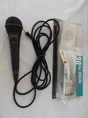 Vintage Sony F-VX 30 Dynamic Microphone Original Box