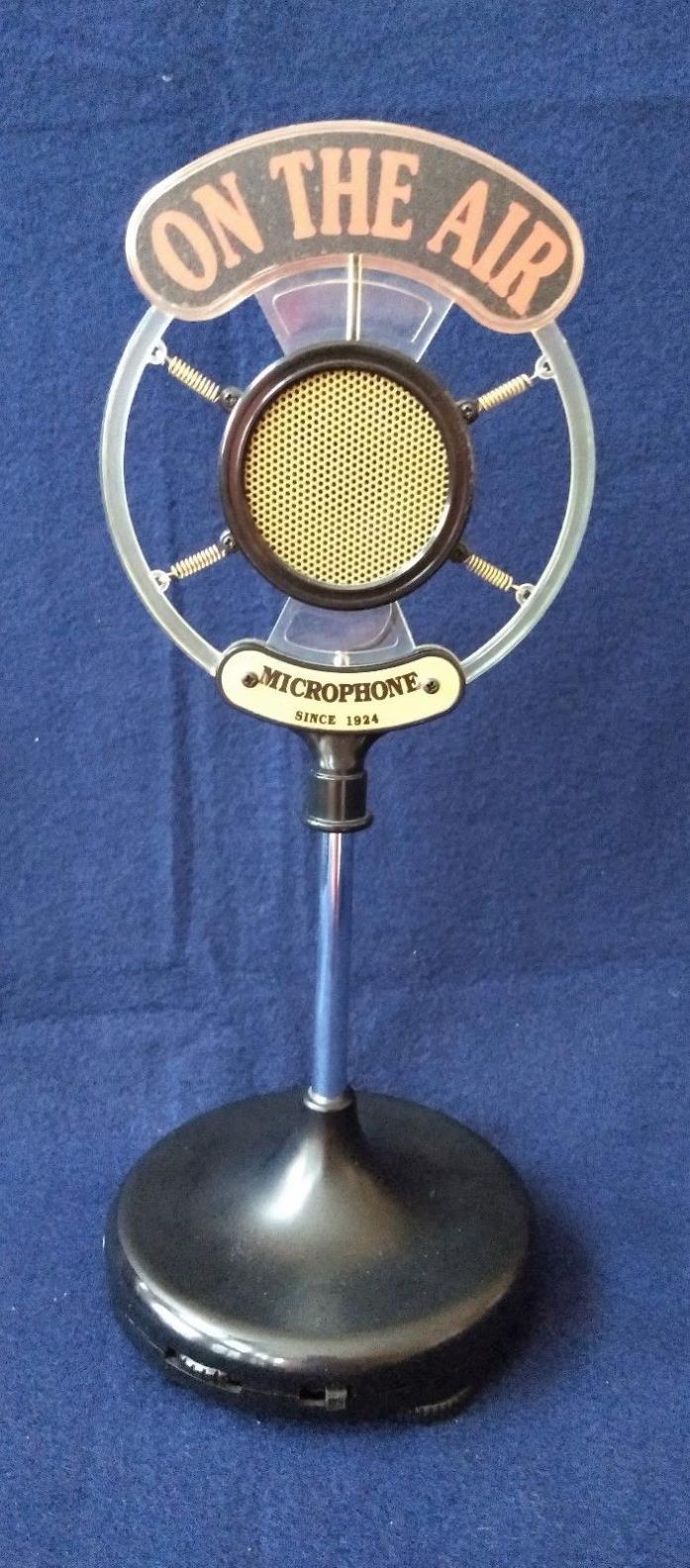 Vintage Spring Microphone Radio ART DECO On the Air NoveltyTransistor WORKS AMFM