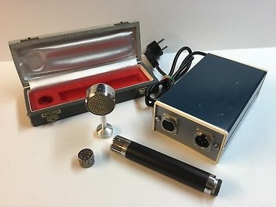 Vintage Tesla AMC 412 tube microphone with (2) Tesla capsules and an AEG K67 LDC