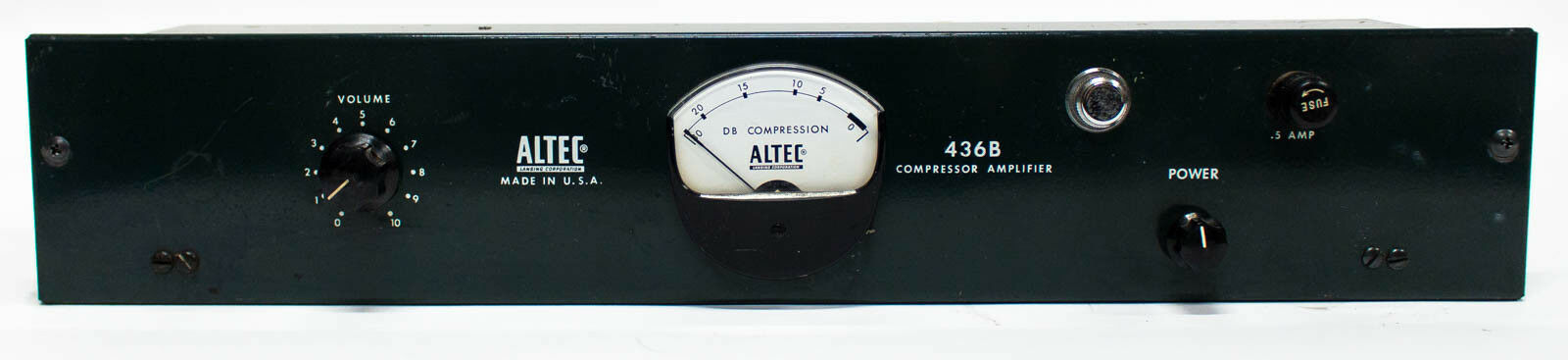 Altec Lansing Corporation 436B Vintage Mono Tube Compressor Amplifier Rack