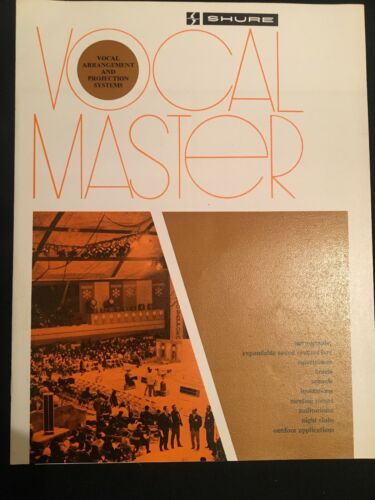 Vintage 1973 Shure Bros. Inc Vocal Master Manufacturers Brochure