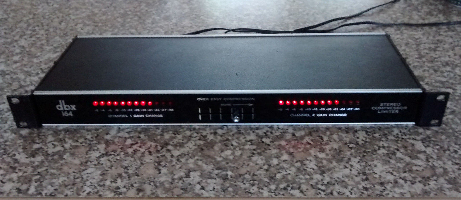 vintage dbx 164 stereo compressor limiter in nice working shape