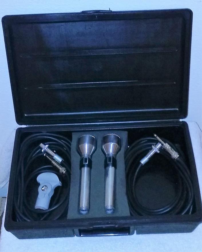 Vintage Electro Voice 631 Dynamic Microphone Omnidirectional HI-Z Cords & Case