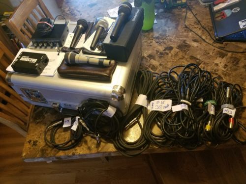 Alesis Nanoverb whirlwind Director Box Electro Voice shure microphone Odyssey
