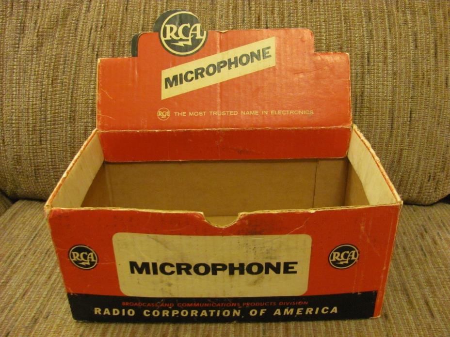 Vintage Empty RCA Type BK-12A Subminiature Dynamic Microphone Box