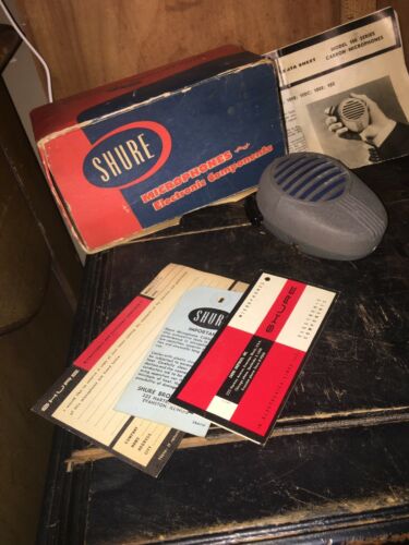 VINTAGE SHURE MICROPHONE MODEL 102-C with Original Box!