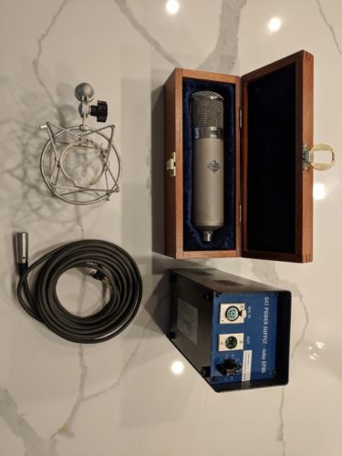 Vintage Telefunken Neumann U47 BLUE Tube Microphone  w/ Power Supply