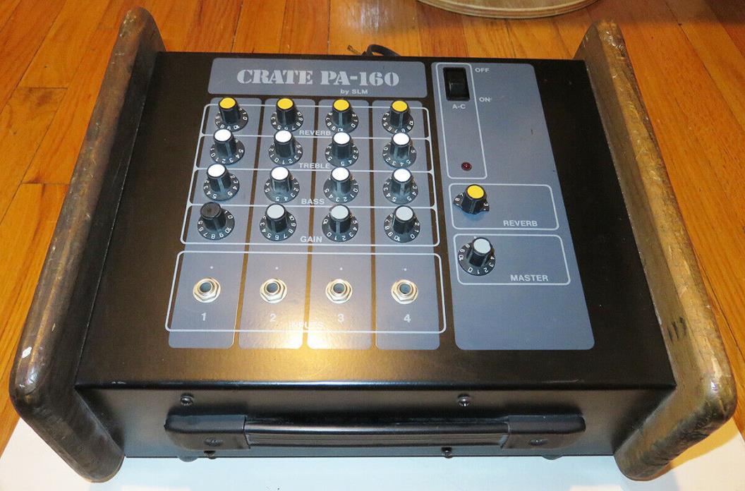 Crate PA-160 Mixer/Amp 60 Watts @ 4 OHMS, Sold AS-IS