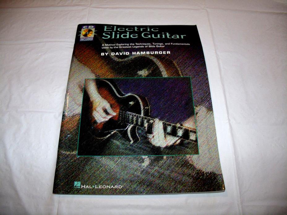 Electric Slide Guitar Lessons Teaching Songbook w/ CD Tab Tablature Hal Leonard