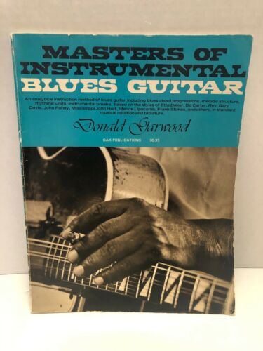 1968 MASTERS OF INSTRUMENTAL BLUES GUITAR Donald Garwood SHEET MUSIC Song Book