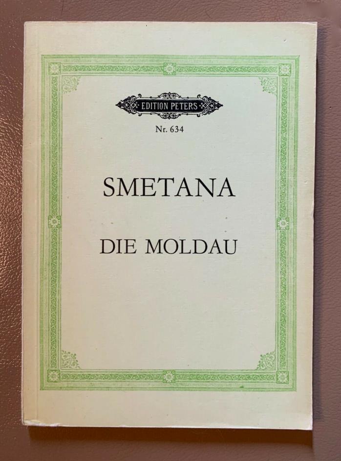 Smetana, Die Moldau Full Orchestra Miniature score, Peters, Vintage, Paper Back