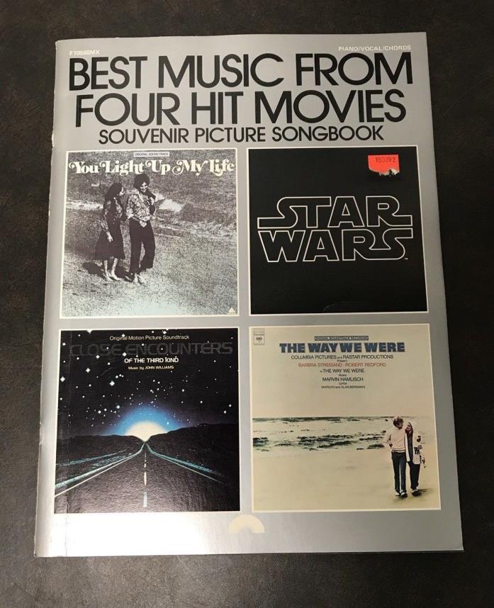 Vtg Piano/Vocal/Chord Songbook-Best Music From Four Hit Movies Columbia Pictures