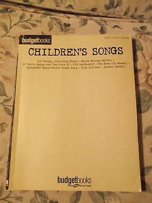 Children's Songs  317 - budgetbooks guitar piano vocal 100 songs Hal Leonard pub