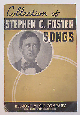 Collection of Stephen C Foster Songs 1937 Sing Along Rhymes Music Vocals