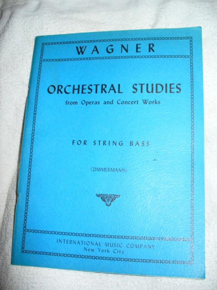 Orchestral Studies_from operas and concert works_for String Bass_Zimmermann_1956