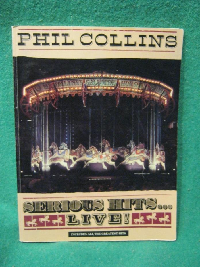 1991 Phil Collins Serious Hitts... Live! Music Song Book