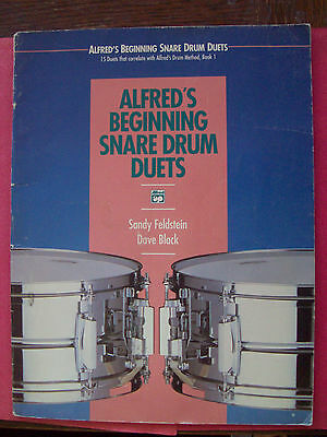 ALFRED'S BEGINNING SNARE DRUM DUETS SHEET MUSIC BOOK