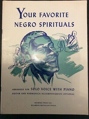 NEGRO SPIRITUALS songbook sheet music gospel jazz guitar vocal harmonica