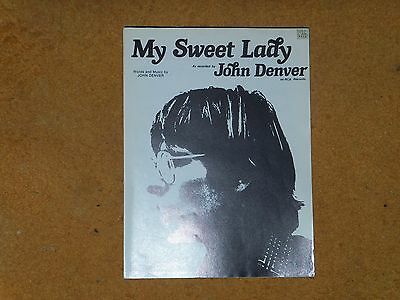 John Denver sheet music My Sweet Lady 1971 4 pages (NM shape)