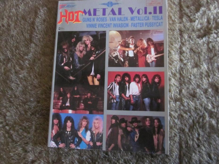 HOT METAL GUITAR TAB ROCK SONG BOOK VOL II LIGHTLY USED CHERRY LANE MUSIC 1990