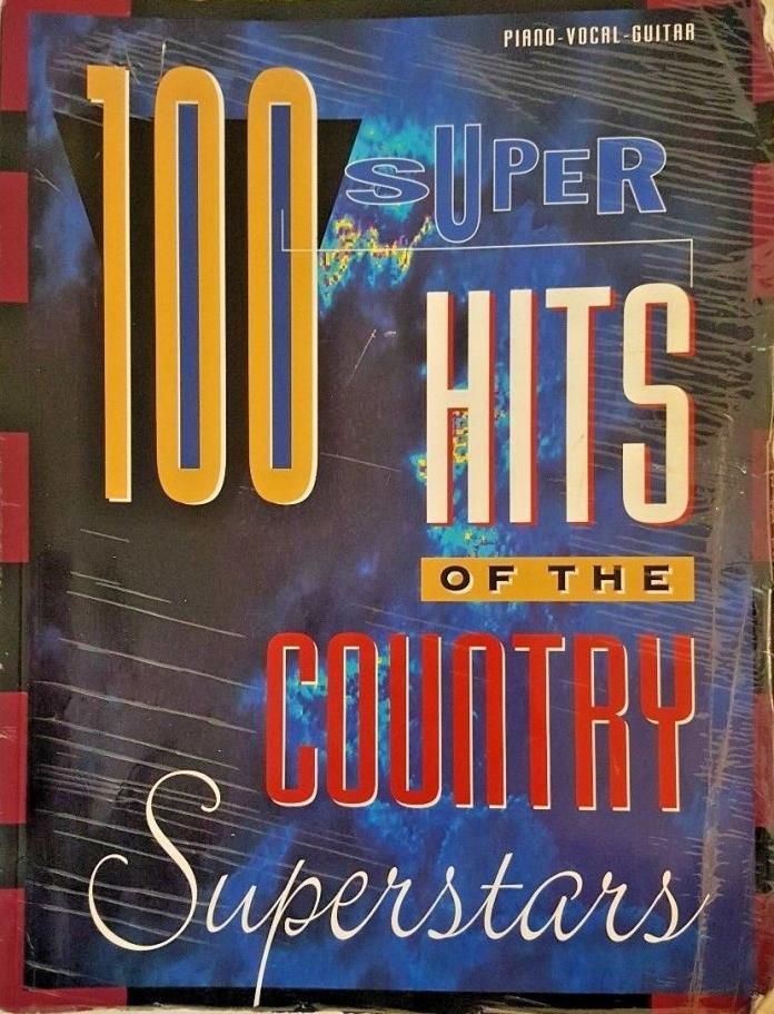 100 Super Hits of the Country Superstars Piano-Vocal-Guitar Song Book-Tablature