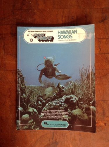 EZ Play Hawaiian Songs Music Book # 10 Piano Organ Keyboard Tiny Bubbles