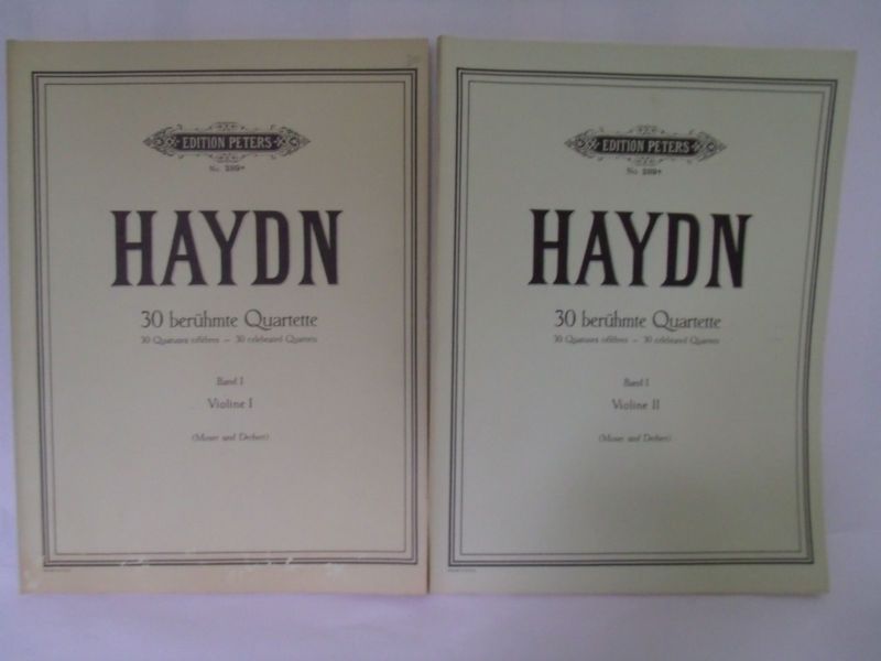 Haydn Beruhmte Quartette Quartets Violine Band 1+2 Sheet Music Book No.289 Peter