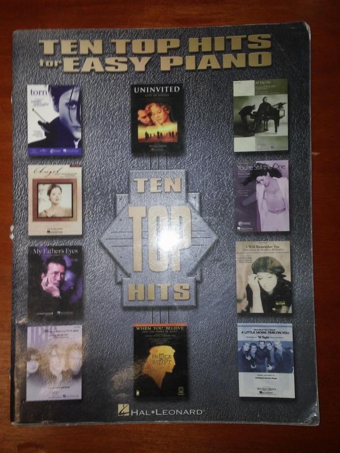 TEN TOP HITS FOR EASY PIANO  Hal Leonard Great variety, Clapton, McLachlan