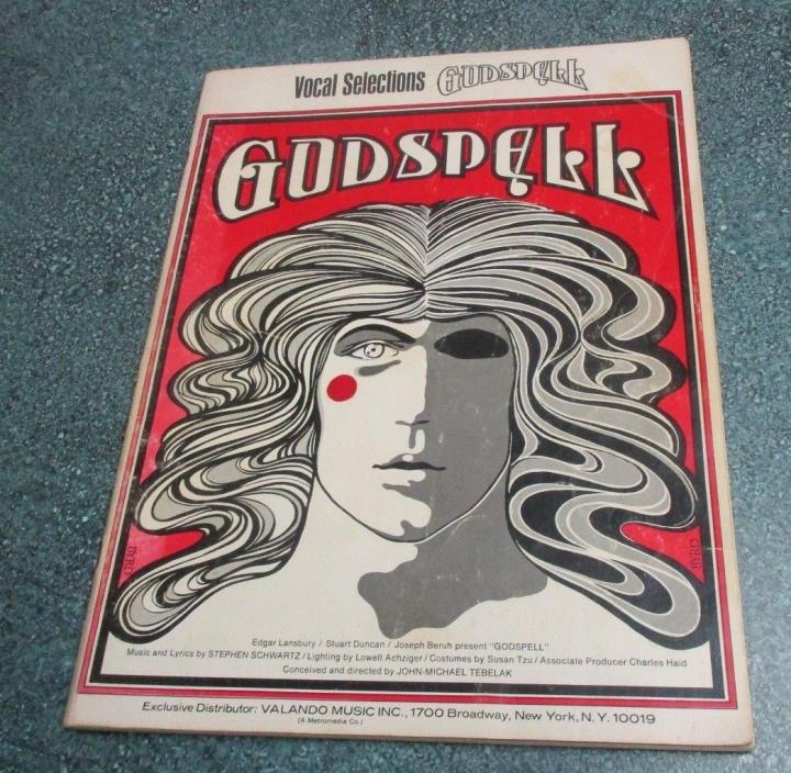 GODSPELL VOCAL SELECTIONS Music Song Book 1971