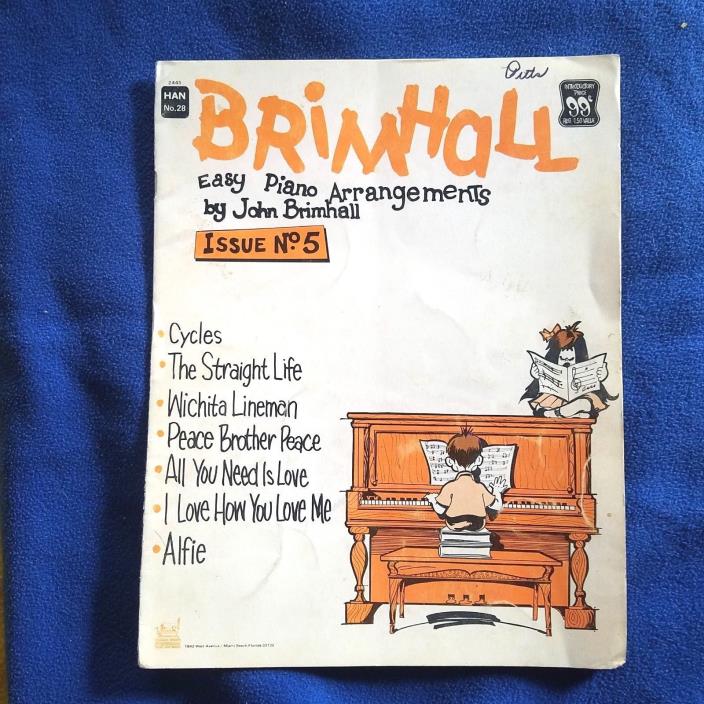 Brimhall Easy Piano Arrangements Issue No. 5 book. sheet music Wichita Lineman +