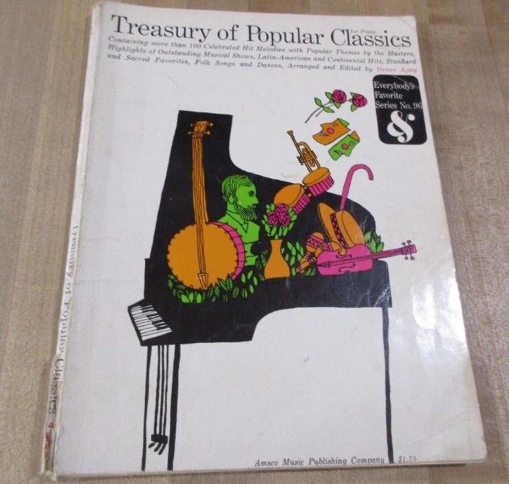 1955 Treasury of Popular Classics for Piano Book