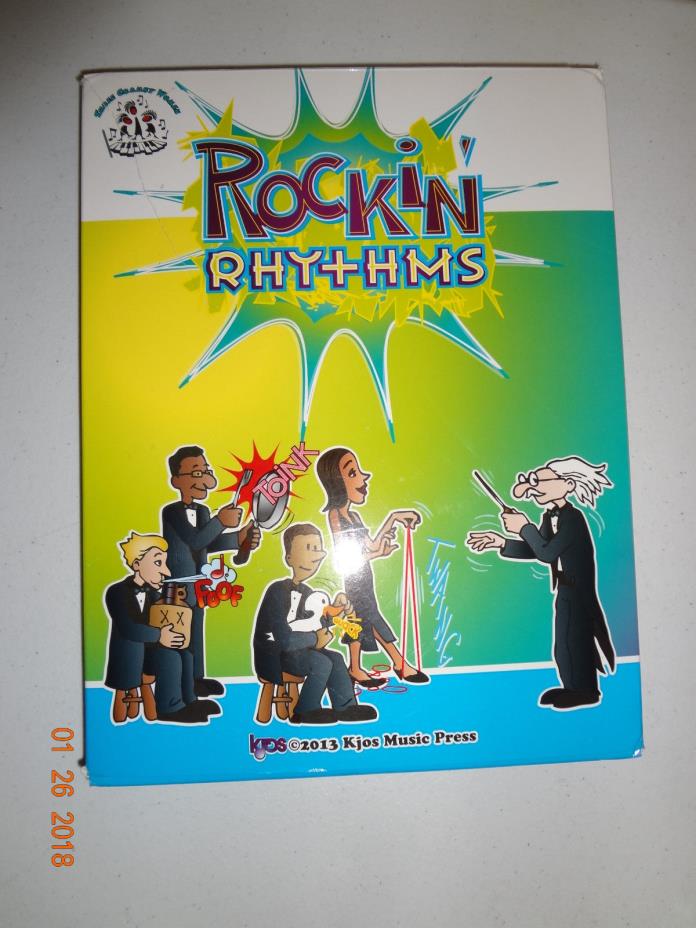 Rockin Rhythms - 32 Four Part Ensembles Music Cards for Rhythm TW617