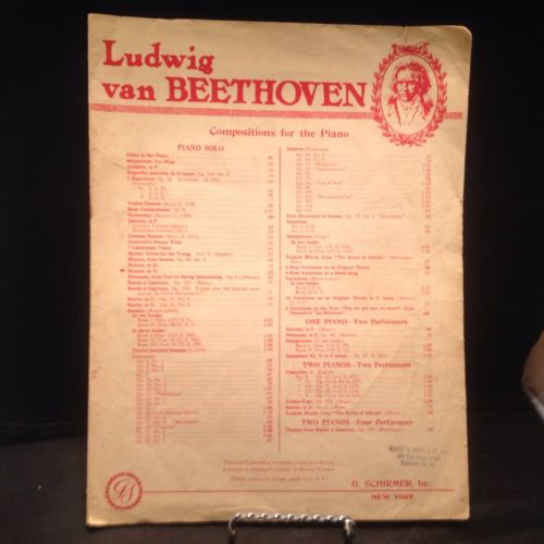LUDWIG VAN BEETHOVEN COMPOSITIONS FOR THE PIANO