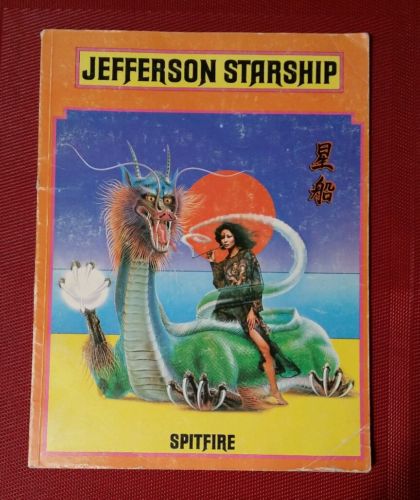 JEFFERSON STARSHIP SPITFIRE SONGBOOK  1976 COLUMBIA PIANO VOCALS CHORDS PB