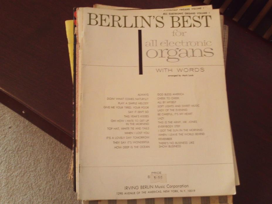 Irving Berlin, arr Mark Laub: Berlin's Best, organ (Berlin) copy 2