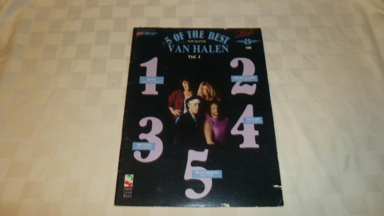 Van Halen Vol. 1 Guitar Tablature Book 1990 Songbook Authorized Edition