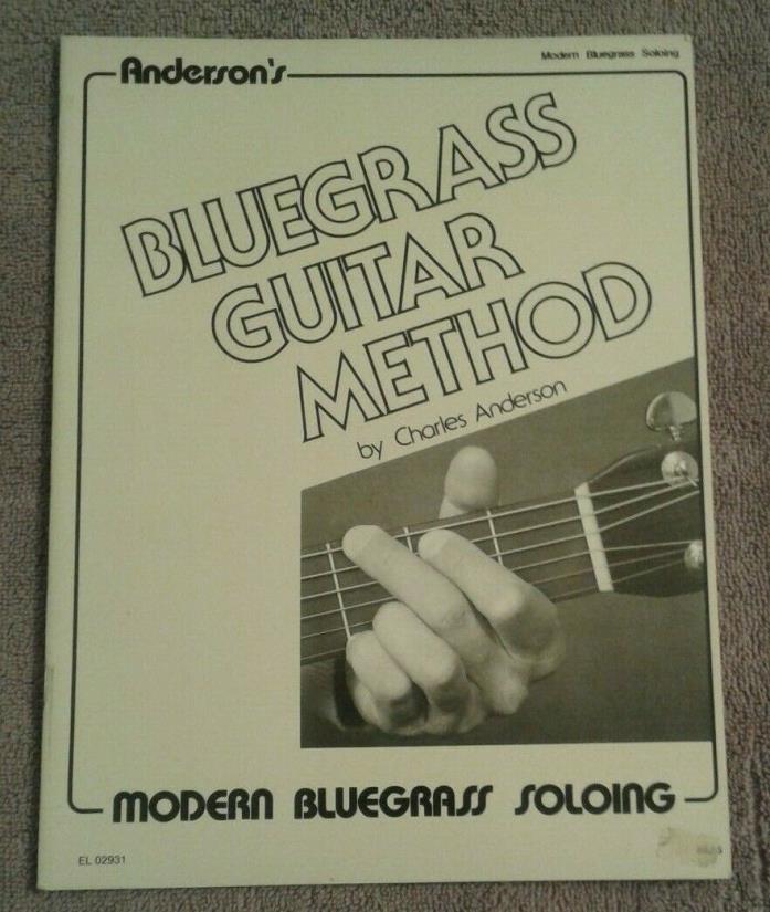 Anderson's Bluegrass Guitar Method Modern Soloing 1979 Notation & Tab