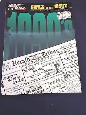 Songs of the 1890's-EZ Play No. 263 Organ Piano Electronic Keyboard Song Book